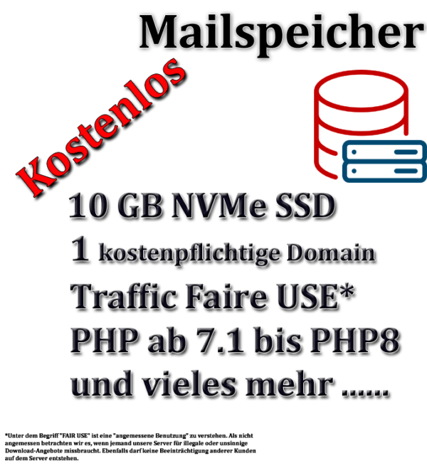 Kostenloser Mailspeicher Kostenloser Mailspeicher
