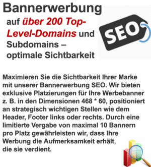 Bannerwerbung SEO auf über 200 Top-Level-Domains – Optimale Sichtbarkeit für Ihr Unternehmen