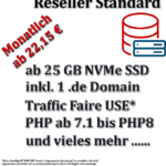 Unser Reseller & Agenturen Standard-Hosting Paket eignet sich perfekt für Einsteiger oder Unternehmen mit einem geringen Domain-Bestand.