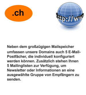 Die .ch Domain bietet Platz für eine Vielzahl von Online-Projekten