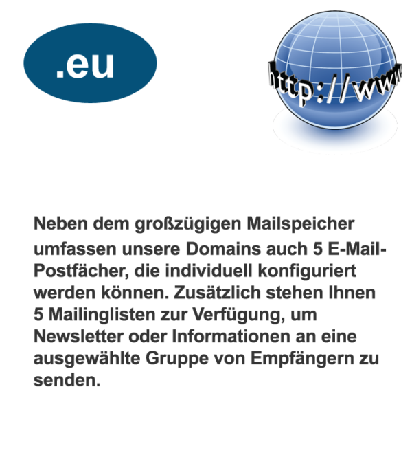 Die .eu Domain bietet Platz für eine Vielzahl von Online-Projekten Die .eu Domain bietet Platz für eine Vielzahl von Online-Projekten