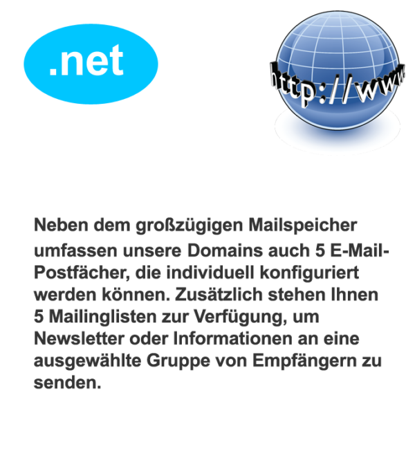 Die .net Domain bietet Platz für eine Vielzahl von Online-Projekten Die .net Domain bietet Platz für eine Vielzahl von Online-Projekten