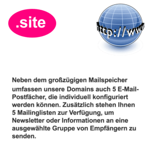 Die .site Domain bietet Platz für eine Vielzahl von Online-Projekten