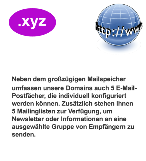Die .xyz Domain bietet Platz für eine Vielzahl von Online-Projekten