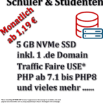 Speziell für Schüler, Studenten und Auszubildende haben wir ein attraktives Webhosting-Paket geschnürt.